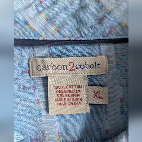 Carbon2Cobalt Brand New Sea Change Chambray Shirt Size XL - Picture 2 of 10